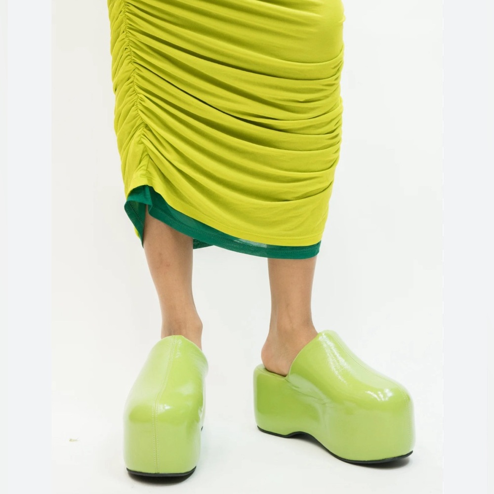 Simon Miller Platform Bubble Clog in Kiwi, REVOLVE Size EU 38 | US 8 NEW w/o Box